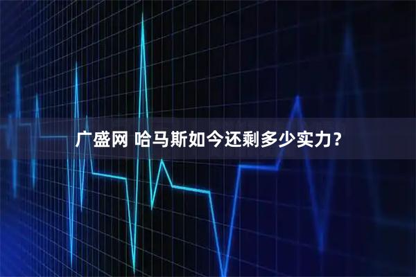 广盛网 哈马斯如今还剩多少实力？